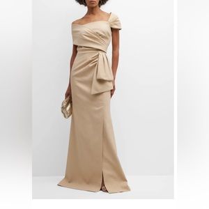 NWT Teri Jon Champagne Gown
